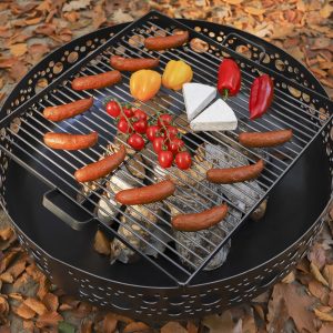 Fire bowl BOSTON with grill grate2