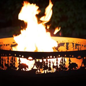 Fire bowl FOREST creates pleasant atmosphere