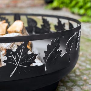 Fire bowl TORONTO with detailed decoration