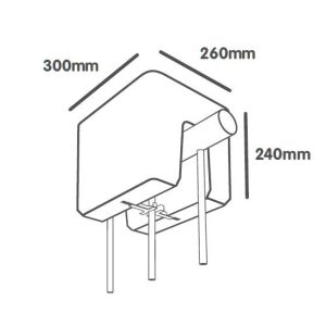 Self-watering rail flower box Berberis blueprint