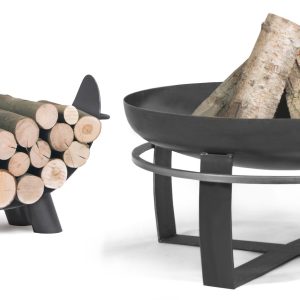 Outdoor Wood Rack MILA with grill Viking