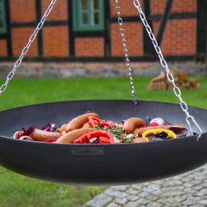 massive natural steel wok pan